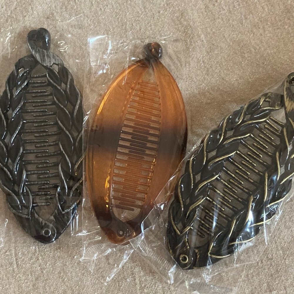 *Last Chance* 3 Banana Hair Clips